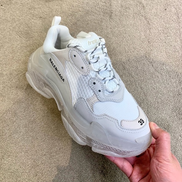 Balenciaga Shoes - Balenciaga Triple S White Sneaker (39) Women’s